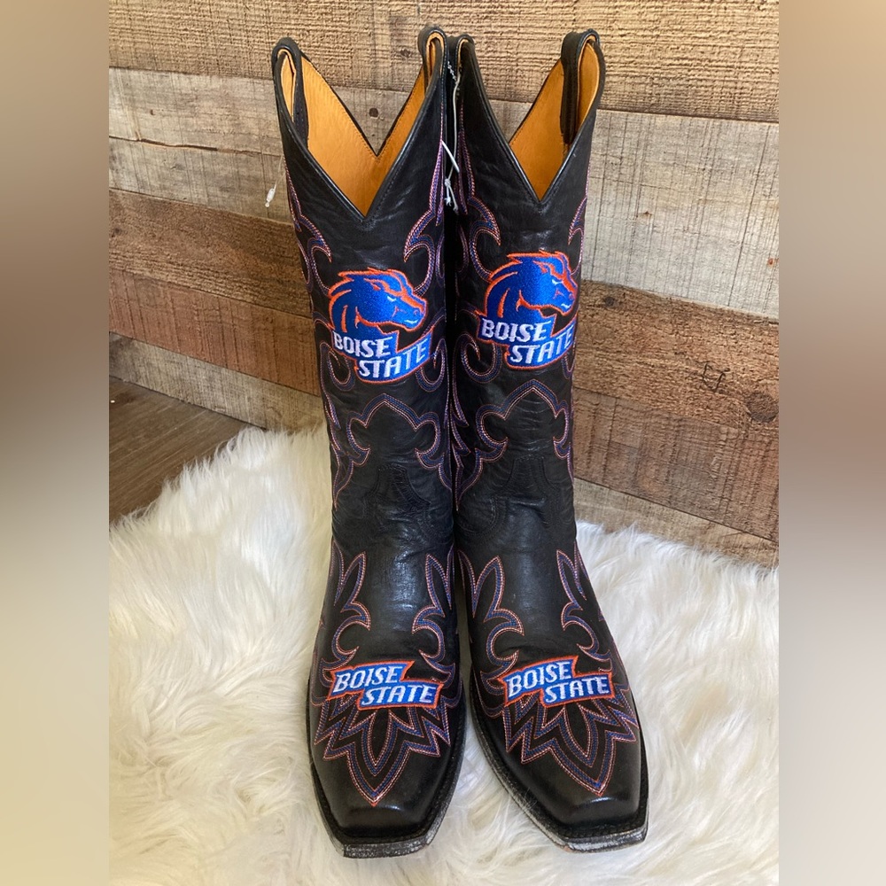 Men’s Boise State Broncos College Football Gameday Boots, Men’s Size 10.…